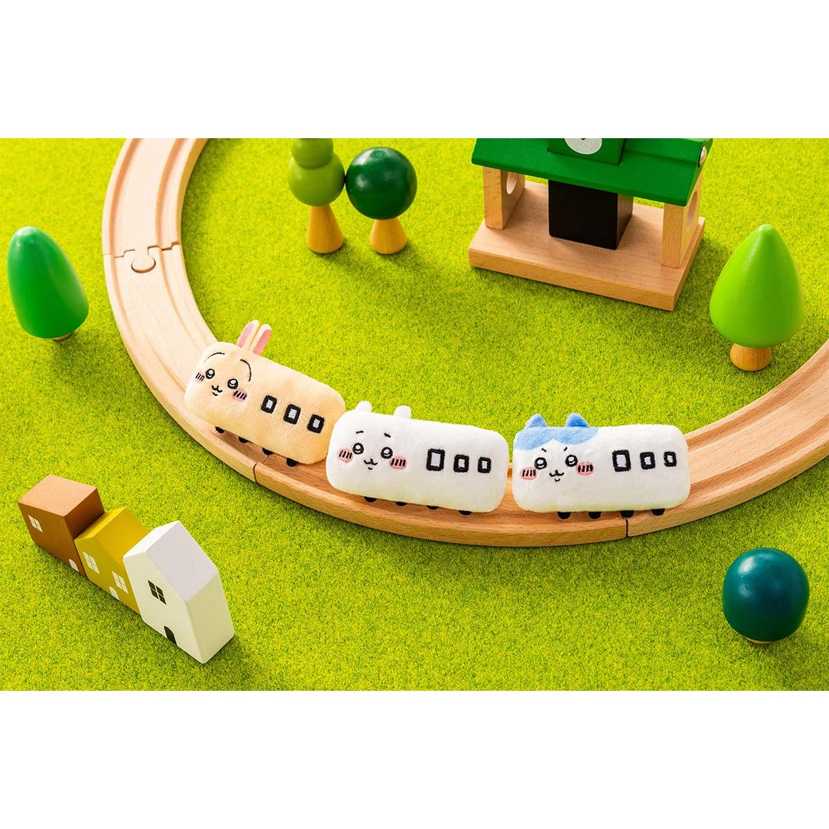 Chiikawa Train Plush Keychain — 3-Piece Set